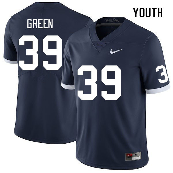 Youth #39 Jashaun Green Penn State Nittany Lions College Football Jerseys Stitched Sale-Retro